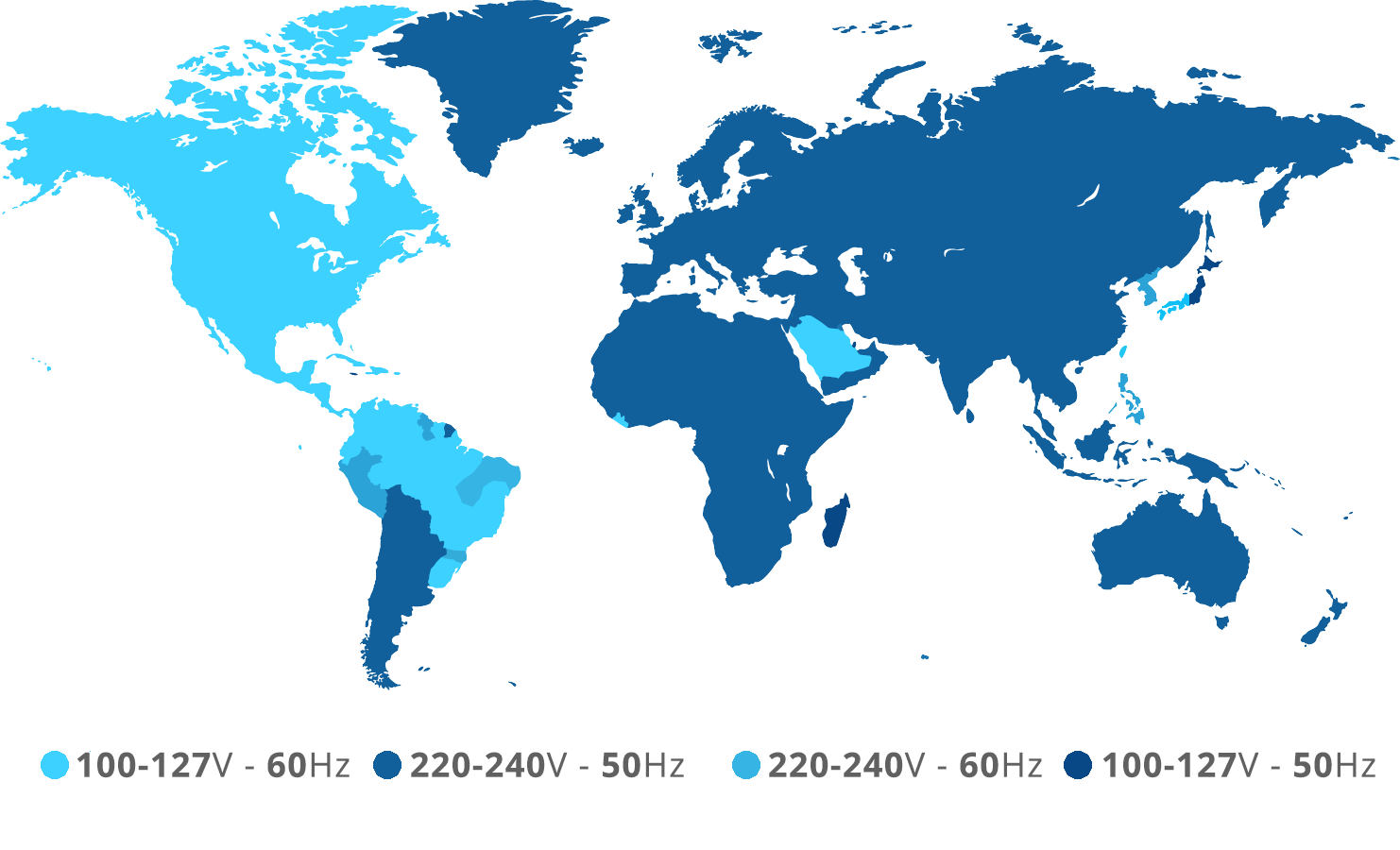 Socket voltage and frequency used around the world