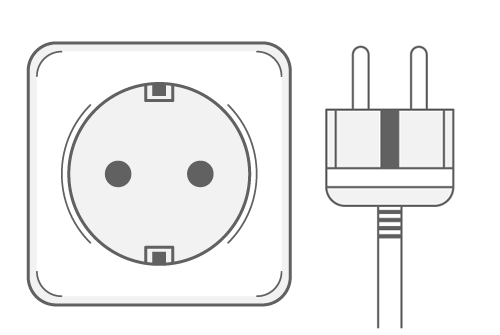 Type F power plug and socket